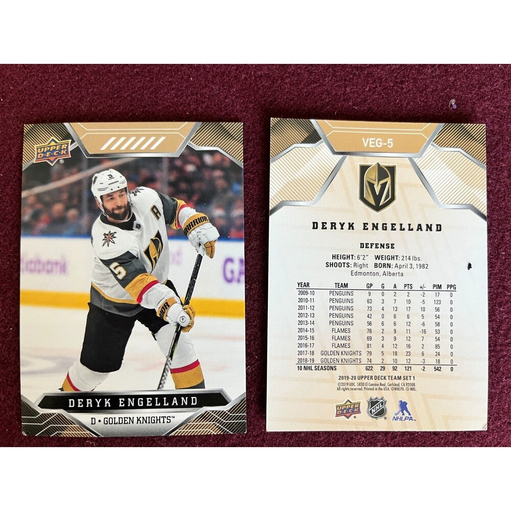 DERYK ENGELLAND 2019-20 Upper Deck PROMO Card #VEG-5 Golden Knights!